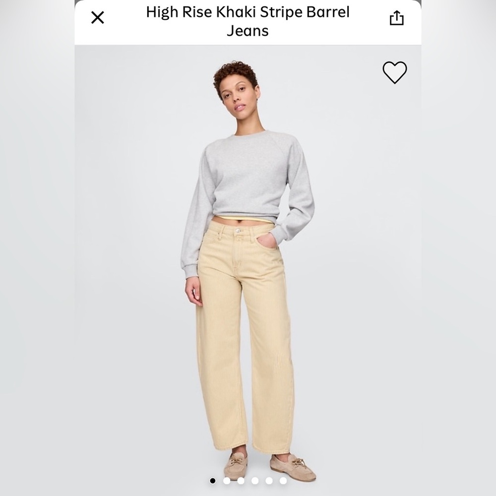 GAP Women's Khaki Barrel Jeans